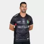 2024 2025 Club Deportivo Palestino Mens Away Soccer Jersey Black Kuffiyeh