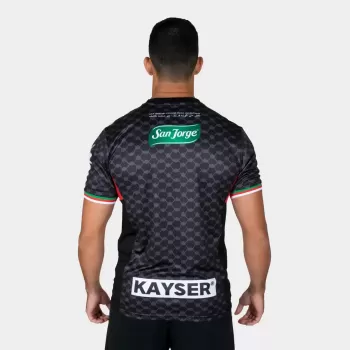 2024 2025 Club Deportivo Palestino Mens Away Soccer Jersey Black Kuffiyeh