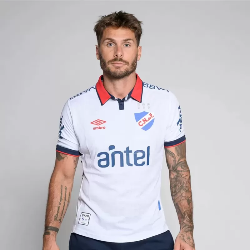 2024 2025 Club Nacional de Football Mens Home Soccer Jersey White 2024 2025 Club Nacional de Football Mens Home Soccer Jersey White