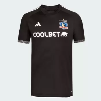 2024 2025 Colo Colo Mens Away Soccer Jersey Black Pattern