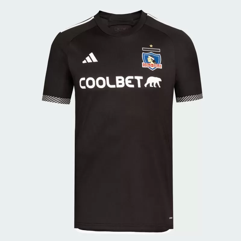 2024 2025 Colo Colo Mens Away Soccer Jersey Black Pattern 2024 2025 Colo Colo Mens Away Soccer Jersey Black Pattern