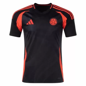 2024 2025 Colombia Mens Away Soccer Jersey Black Phoenix