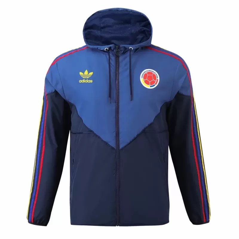 2024 2025 Colombia Mens Windbreaker Jacket Blue Training Outerwear 2024 2025 Colombia Mens Windbreaker Jacket Blue Training Outerwear