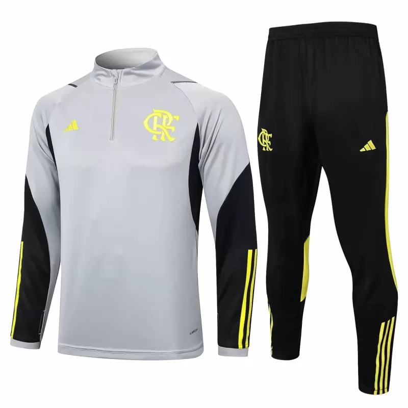 2024 2025 CR Flamengo Mens Gray Training Technical Tracksuit 2024 2025 CR Flamengo Mens Gray Training Technical Tracksuit