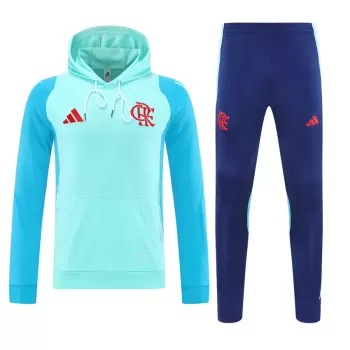 2024 2025 CR Flamengo Mens Training Hooded Soccer Tracksuit Navy