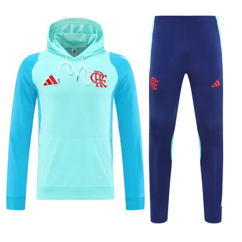 2024 2025 CR Flamengo Mens Training Hooded Soccer Tracksuit Navy