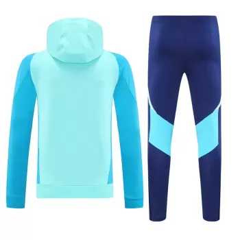 2024 2025 CR Flamengo Mens Training Hooded Soccer Tracksuit Navy