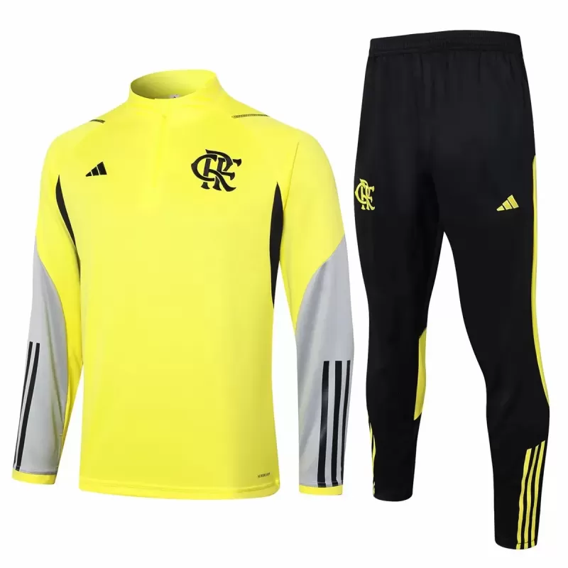 2024 2025 CR Flamengo Mens Yellow Training Technical Tracksuit