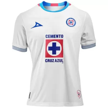 2024 2025 Cruz Azul Mens Away Soccer Jersey White Blue