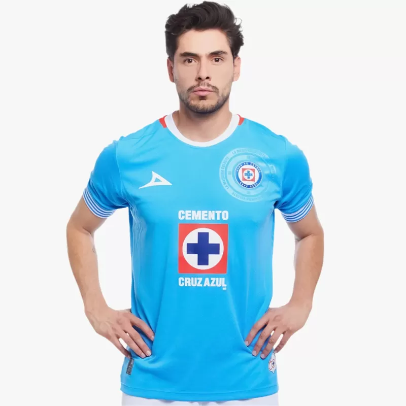 2024 2025 Cruz Azul Mens Home Soccer Jersey Azul Blue