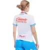 2024 2025 Cruz Azul Womens Away Soccer Jersey White Blue