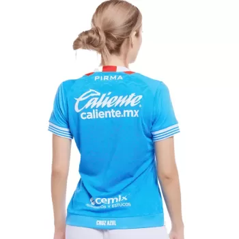 2024 2025 Cruz Azul Womens Home Soccer Jersey Azul Blue