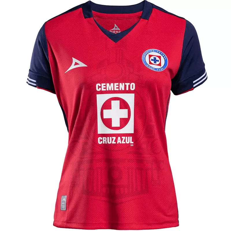 2024 2025 Cruz Azul Womens Third Soccer Jersey Blue Red