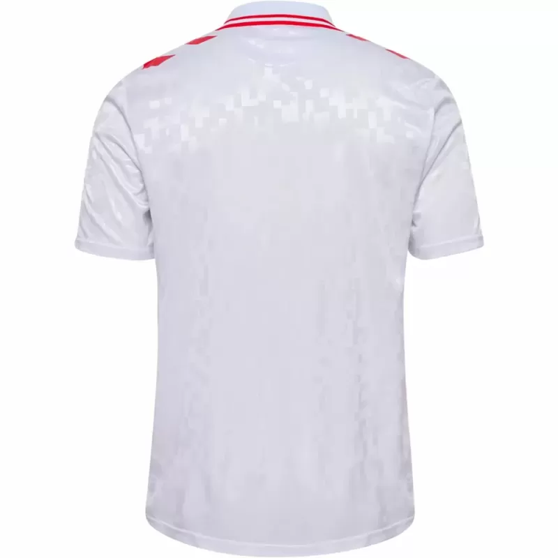 2024 2025 Denmark Mens Away Soccer Jersey White Foldable Collar 2024 2025 Denmark Mens Away Soccer Jersey White Foldable Collar