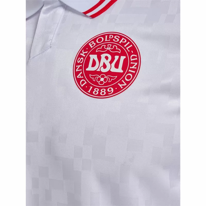 2024 2025 Denmark Mens Away Soccer Jersey White Foldable Collar 2024 2025 Denmark Mens Away Soccer Jersey White Foldable Collar