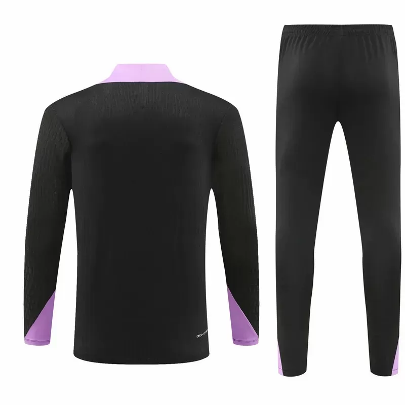 2024 2025 England Mens Black Training Technical Soccer Tracksuit Kit 2024 2025 England Mens Black Training Technical Soccer Tracksuit Kit