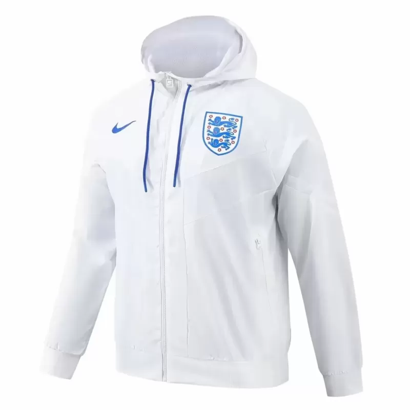 2024 2025 England Mens Hooded Windbreaker Jacket Water Repellent