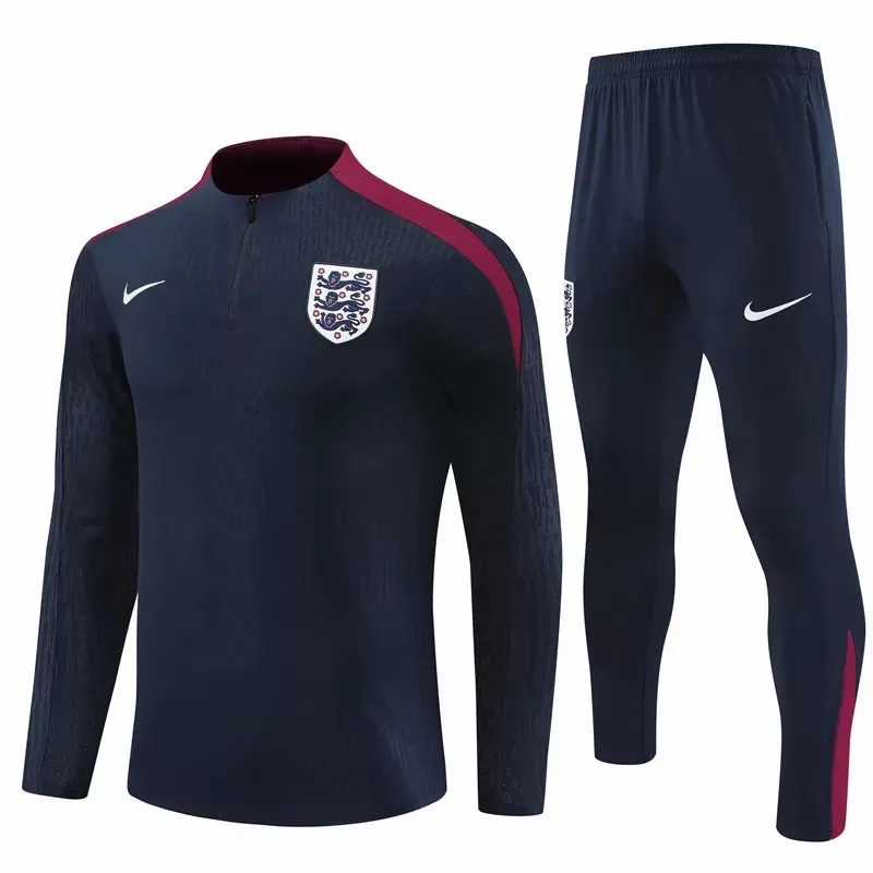 2024 2025 England Mens Navy Training Technical Soccer Tracksuit Kit 2024 2025 England Mens Navy Training Technical Soccer Tracksuit Kit