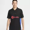 2024 2025 FC Barcelona Mens Away Authentic Soccer Jersey Player Version Black