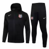 2024 2025 FC Barcelona Mens Black Hooded Presentation Soccer Tracksuit Kit 2024 2025 FC Barcelona Mens Black Hooded Presentation Soccer Tracksuit Kit
