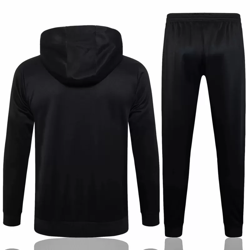 2024 2025 FC Barcelona Mens Black Hooded Presentation Soccer Tracksuit Kit 2024 2025 FC Barcelona Mens Black Hooded Presentation Soccer Tracksuit Kit