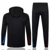 2024 2025 FC Barcelona Mens Black Hooded Technical Soccer Tracksuit Kit 2024 2025 FC Barcelona Mens Black Hooded Technical Soccer Tracksuit Kit