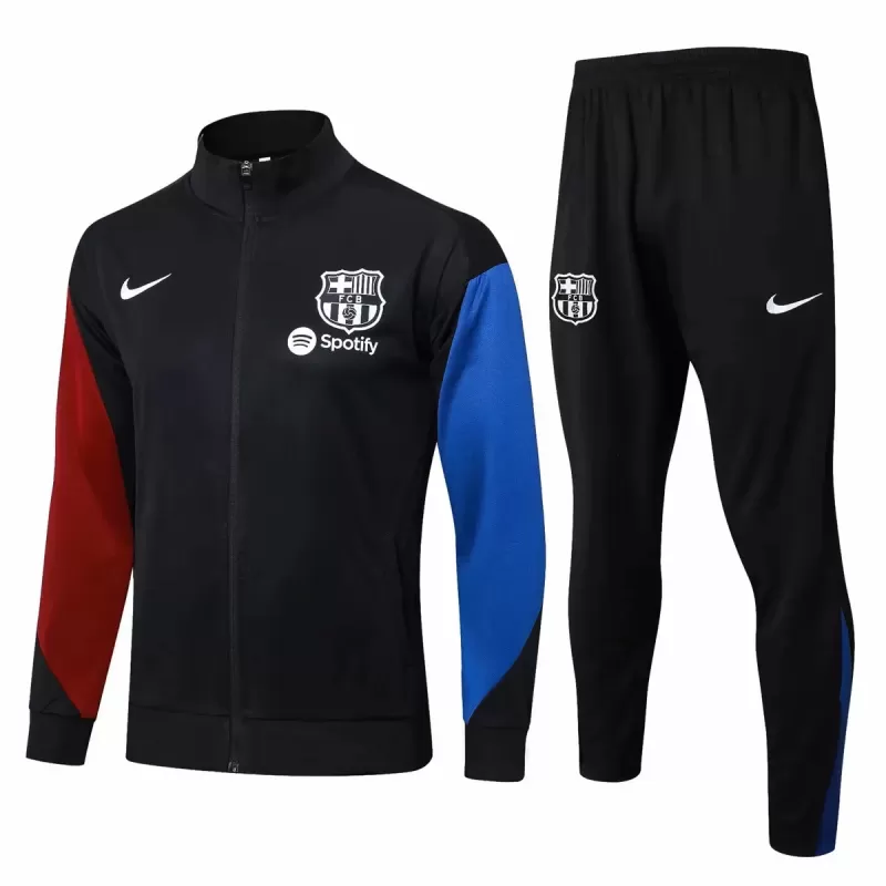 2024 2025 FC Barcelona Mens Black Training Presentation Soccer Tracksuit Kit 2024 2025 FC Barcelona Mens Black Training Presentation Soccer Tracksuit Kit