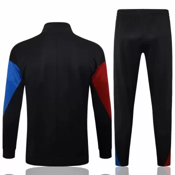 2024 2025 FC Barcelona Mens Black Training Presentation Soccer Tracksuit Kit