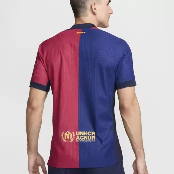 2024 2025 FC Barcelona Mens Home Authentic Soccer Jersey 125th Anniversary Player Version