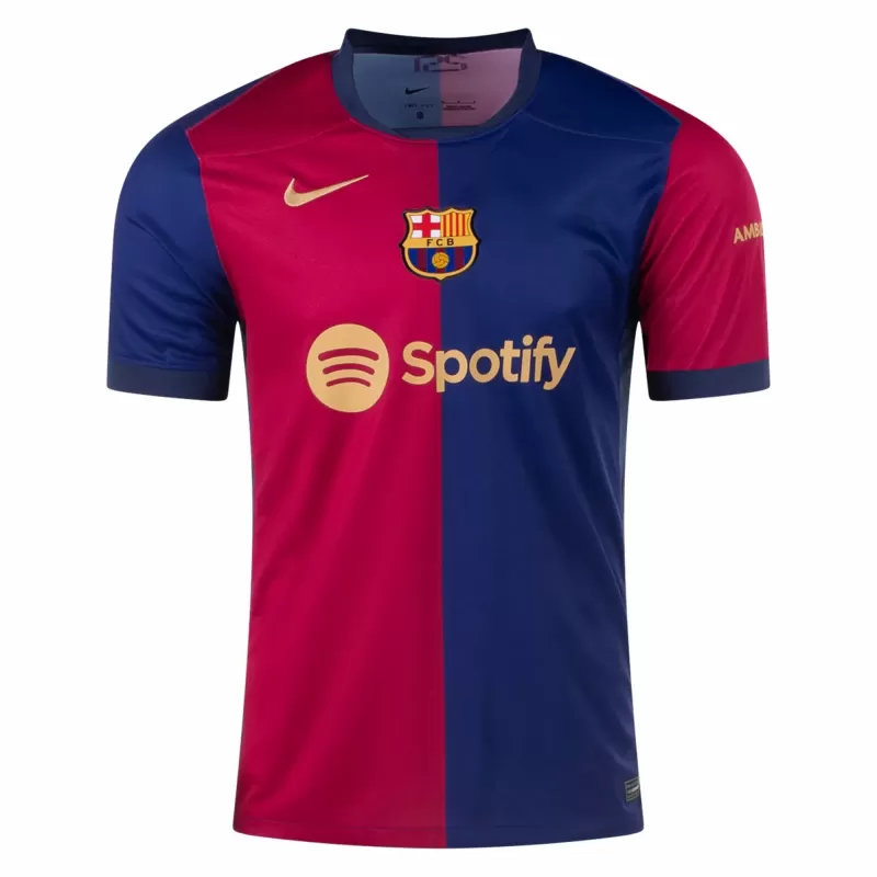 2024 2025 FC Barcelona Mens Home Soccer Jersey 125th Anniversary