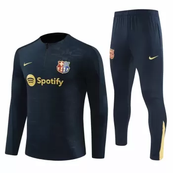 2024 2025 FC Barcelona Mens Navy Training Technical Soccer Tracksuit Kit