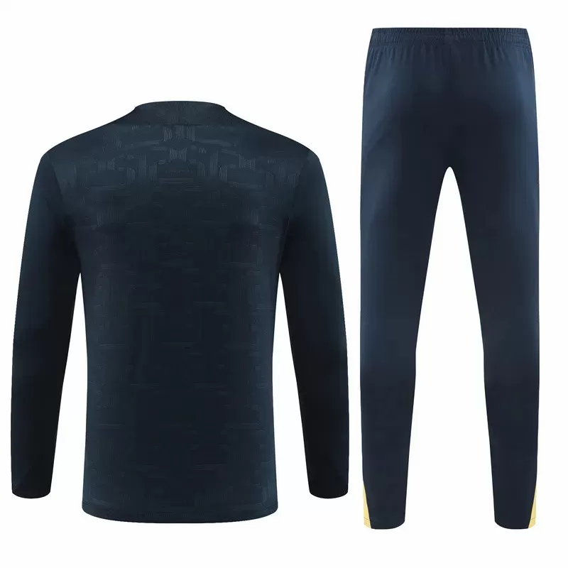 2024 2025 FC Barcelona Mens Navy Training Technical Soccer Tracksuit Kit