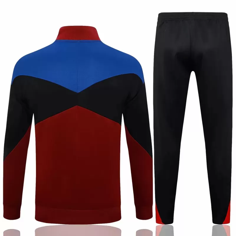 2024 2025 FC Barcelona Mens Red Training Presentation Soccer Tracksuit Kit