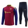 2024 2025 FC Barcelona Mens Red Training Technical Soccer Tracksuit Kit