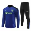 2024 2025 FC Barcelona Mens Royal Blue Training Technical Soccer Tracksuit Kit