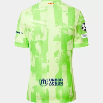 2024 2025 FC Barcelona Mens Third Authentic Soccer Jersey Player Version Lime 2024 2025 FC Barcelona Mens Third Authentic Soccer Jersey Player Version Lime