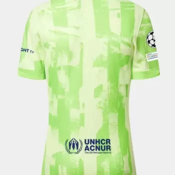 2024 2025 FC Barcelona Mens Third Soccer Jersey Venus Pattern Lime 2024 2025 FC Barcelona Mens Third Soccer Jersey Venus Pattern Lime