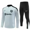 2024 2025 FC Barcelona Mens White Training Technical Soccer Tracksuit Kit