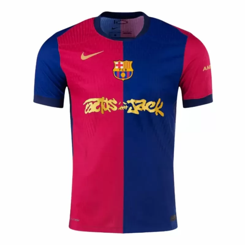 2024 2025 FC Barcelona X Travis Scott Mens Home Soccer Jersey 2024 2025 FC Barcelona X Travis Scott Mens Home Soccer Jersey