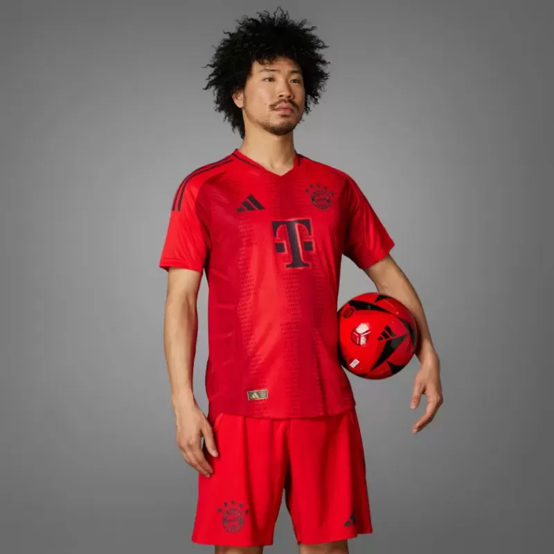 2024 2025 FC Bayern Munich Mens Home Authentic Soccer Jersey Player Version 2024 2025 FC Bayern Munich Mens Home Authentic Soccer Jersey Player Version