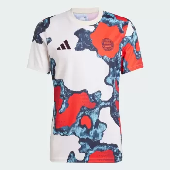 2024 2025 FC Bayern Munich Mens Pre Match Training Soccer Jersey