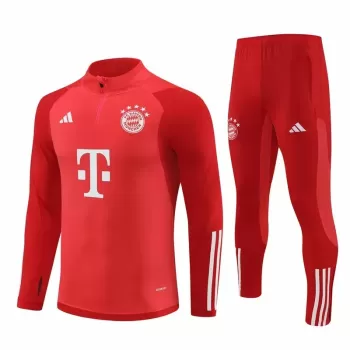 2024 2025 FC Bayern Munich Mens Red Training Technical Soccer Tracksuit Kit