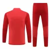 2024 2025 FC Bayern Munich Mens Red Training Technical Soccer Tracksuit Kit