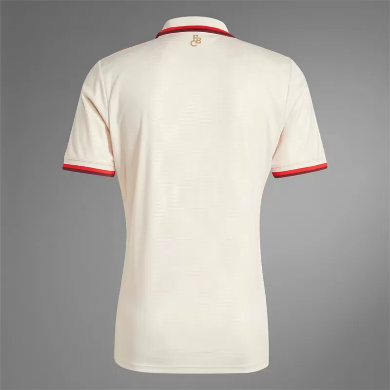 2024 2025 FC Bayern Munich Mens Third Soccer Jersey Linen White