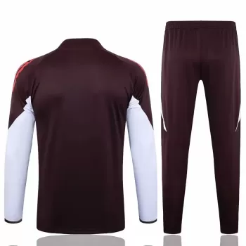 2024 2025 FC Bayern Munich Mens Wine Red Training Soccer Tracksuit Kit