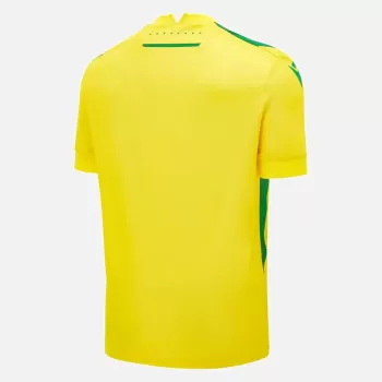 2024 2025 FC Nantes Mens Home Soccer Jersey Yellow Green Geometric