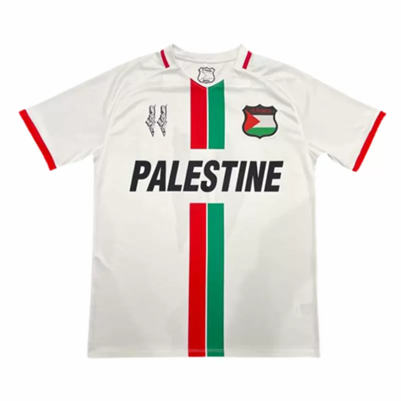 2024 2025 FC Palestine Mens Away Soccer Jersey Traditional Flag Colors 2024 2025 FC Palestine Mens Away Soccer Jersey Traditional Flag Colors