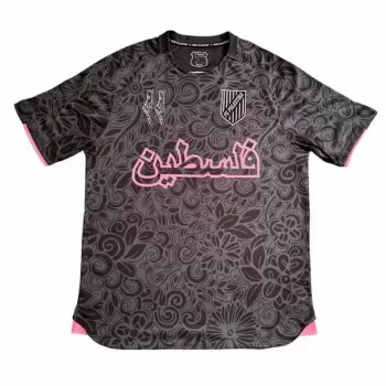 2024 2025 FC Palestine X Farrah Azam Mens Collab Soccer Jersey Black
