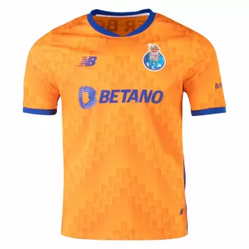 2024 2025 FC Porto Mens Away Soccer Jersey Dragon Flame Orange