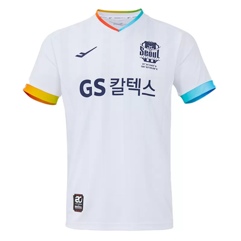 2024 2025 FC Seoul Mens Away Soccer Jersey White Navy 2024 2025 FC Seoul Mens Away Soccer Jersey White Navy